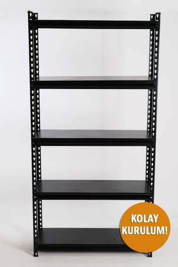 5 Katlı Hafif Yük Raf Ünitesi Siyah 45x93 - 3
