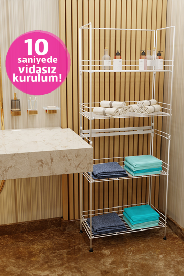 Akroraf Teşhir Standı Beyaz (1)
