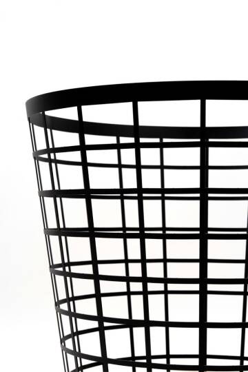 Ayaklı Yuvarlak Metal Teşhir Sepeti - 6