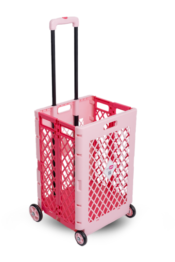Katlanabilir Pazar Arabası Pembe (1)