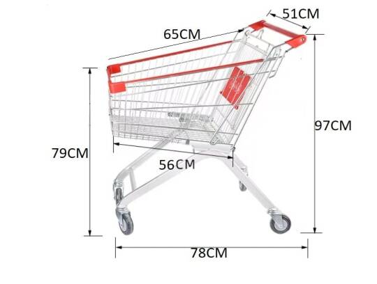 Metal Market (Alışveriş) Arabası 100 L - 5