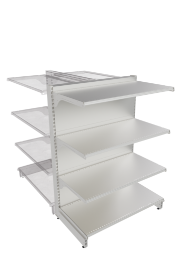 Metal Tek Yönlü Gondol Başı 1430x1000x500 mm Beyaz