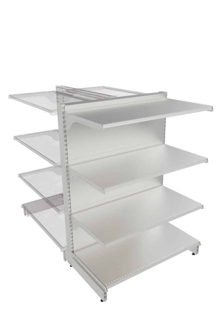 Metal Tek Yönlü Gondol Başı 1430x1000x500 mm Beyaz - 1