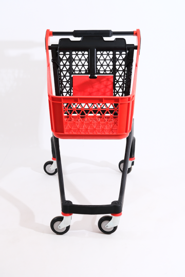 Plastik Market (Alışveriş) Arabası 100 L Kırmızı - 4