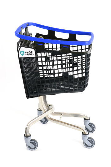 Plastik Market (Alışveriş) Arabası 100 L Loop Mavi - 3