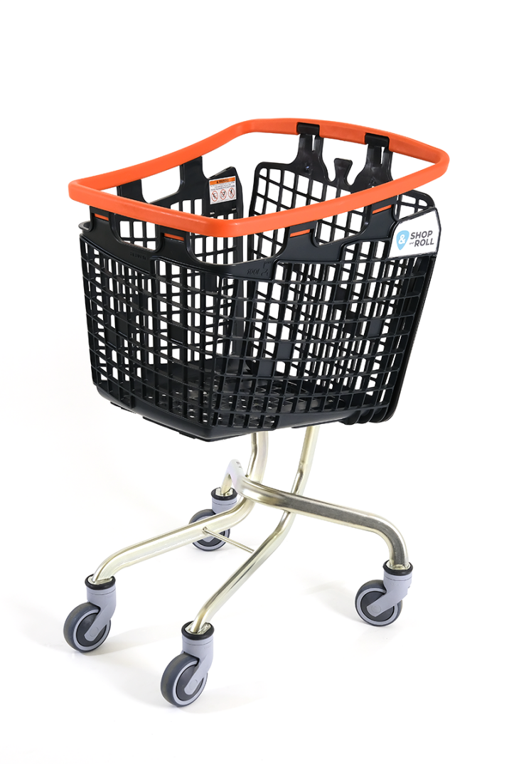 Plastik Market (Alışveriş) Arabası 100 L Loop Turuncu - 1