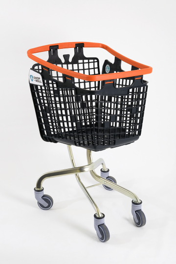 Plastik Market (Alışveriş) Arabası 100 L Loop Turuncu (1)