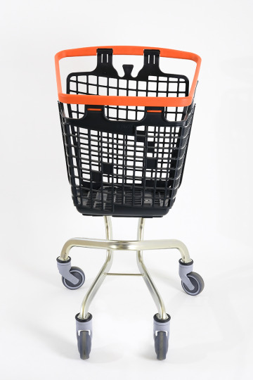Plastik Market (Alışveriş) Arabası 100 L Loop Turuncu - 4