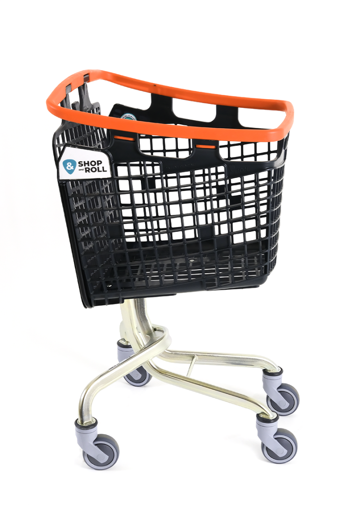 Plastik Market (Alışveriş) Arabası 100 L Loop Turuncu - 3