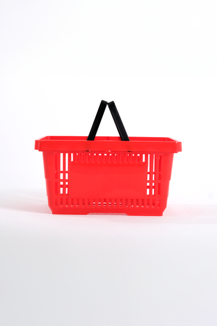 Plastik Market El Sepeti 22 L Kırmızı - 1