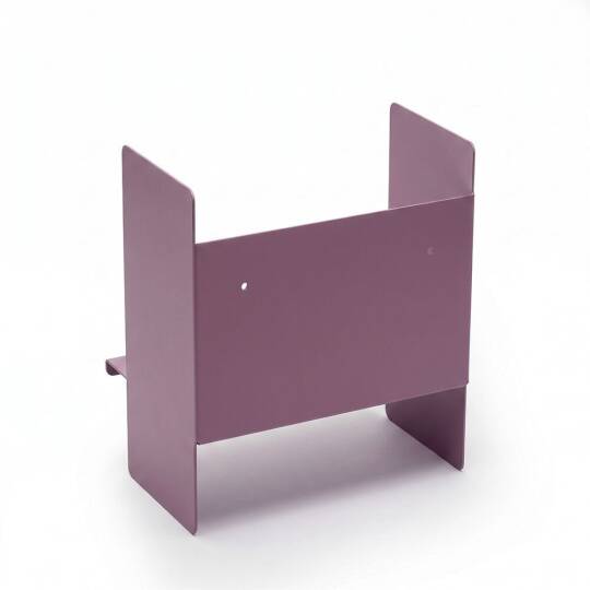 Mor Metal Duvar Rafı - Masa Üstü Kitaplık ve Çok Amaçlı Ofis Düzenleyici 21x30 cm - 5