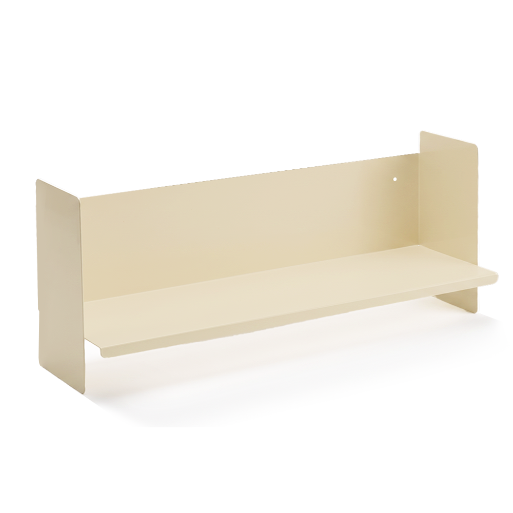 Beyaz Metal Duvar Rafı - Masa Üstü Kitaplık ve Çok Amaçlı Ofis Düzenleyici 21x70 cm - 1