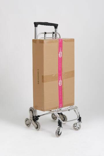 Taşınabilir Katlanabilir Alışveriş Pazar Arabası Altı Tekerlekli Metalik 30 Kg - 5