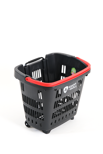 Tekerlekli Market Sepeti (Tekerlekli Alışveriş Sepeti) 34 L Kırmızı - 3