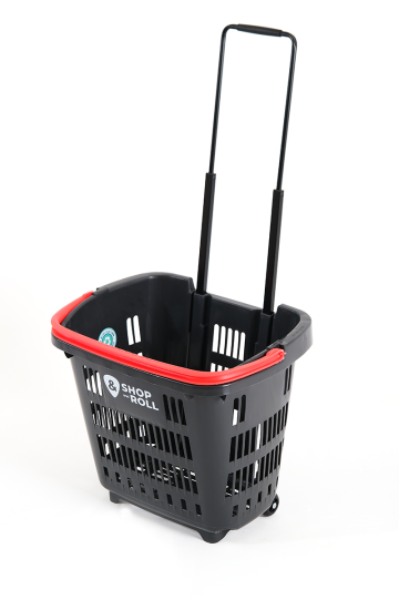Tekerlekli Market Sepeti (Tekerlekli Alışveriş Sepeti) 34 L Kırmızı - 5