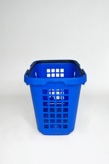Tekerlekli Market Sepeti (Tekerlekli Alışveriş Sepeti) 80 L Mavi - 4