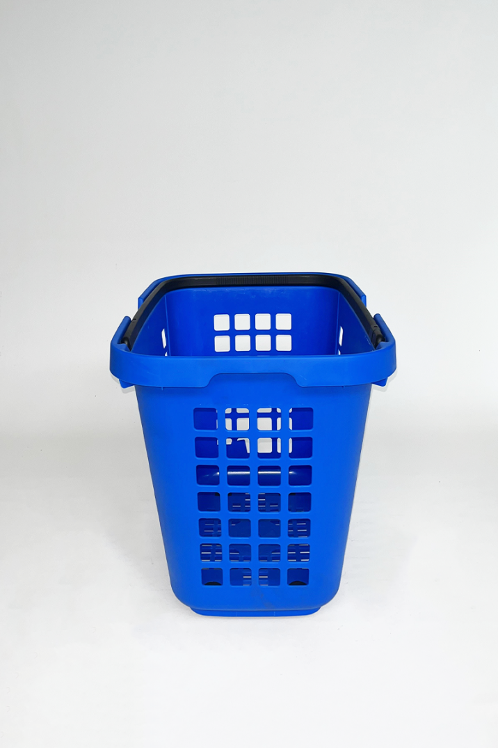 Tekerlekli Market Sepeti (Tekerlekli Alışveriş Sepeti) 80 L Mavi - 4