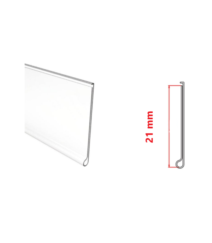 Yapışkanlı Etiketlik 70 cm Şeffaf H:21 - 1